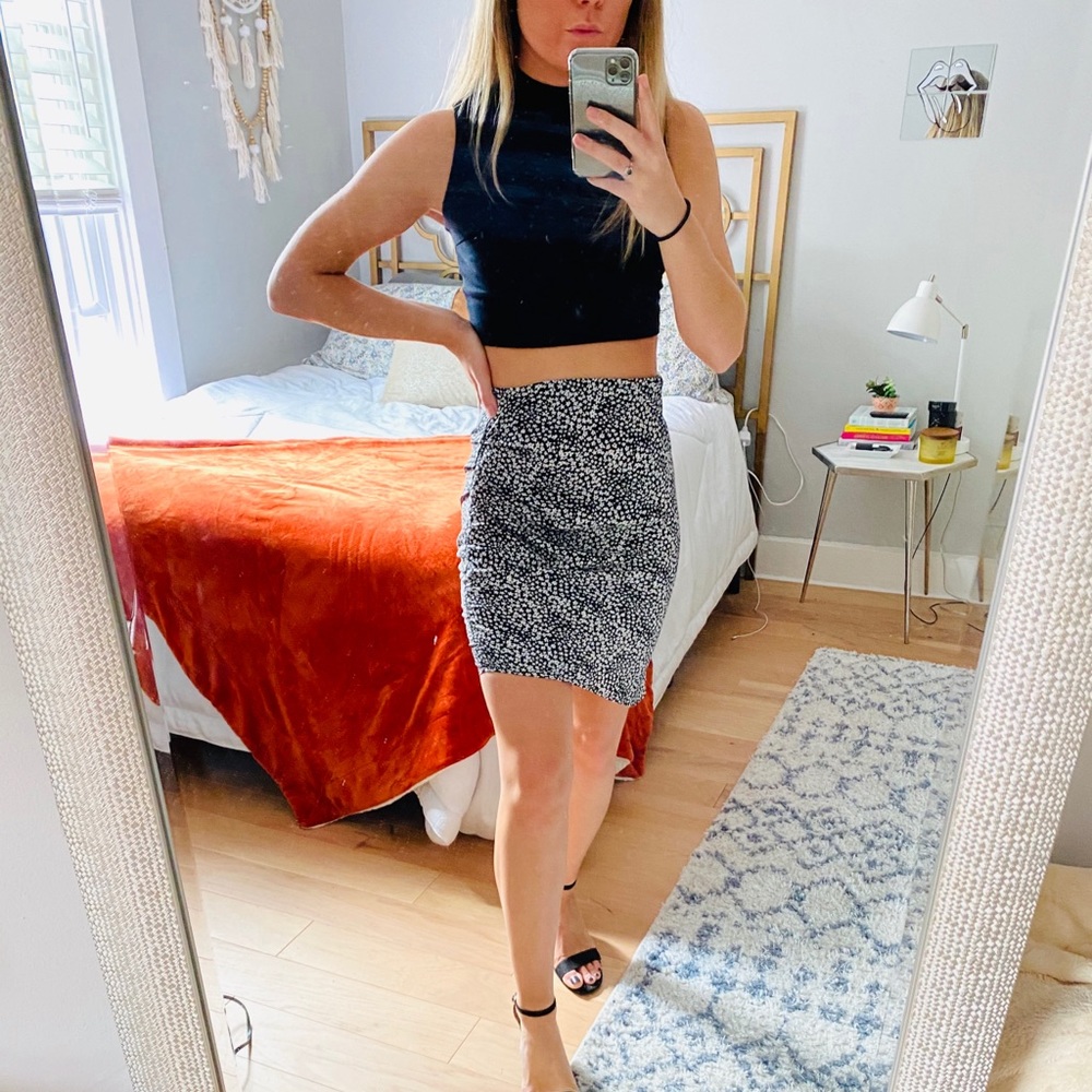 NWT Floral Asymmetrical Skirt, Size S